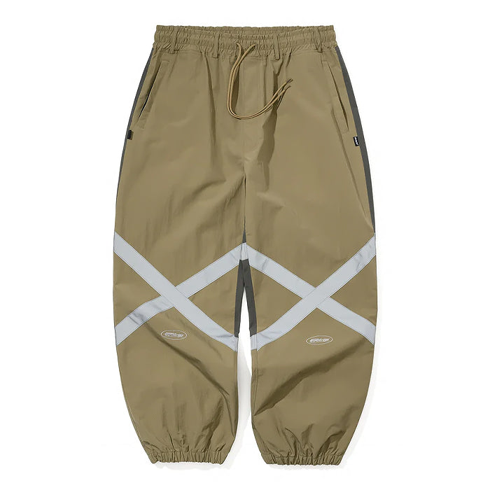 スノーボード ウェア ビーエスラビット BSRABBIT ORIGINAL POT-X REFLECTIVE WIDE JOGGER PANTS KHAKI 25-26 送料無料 日本正規品