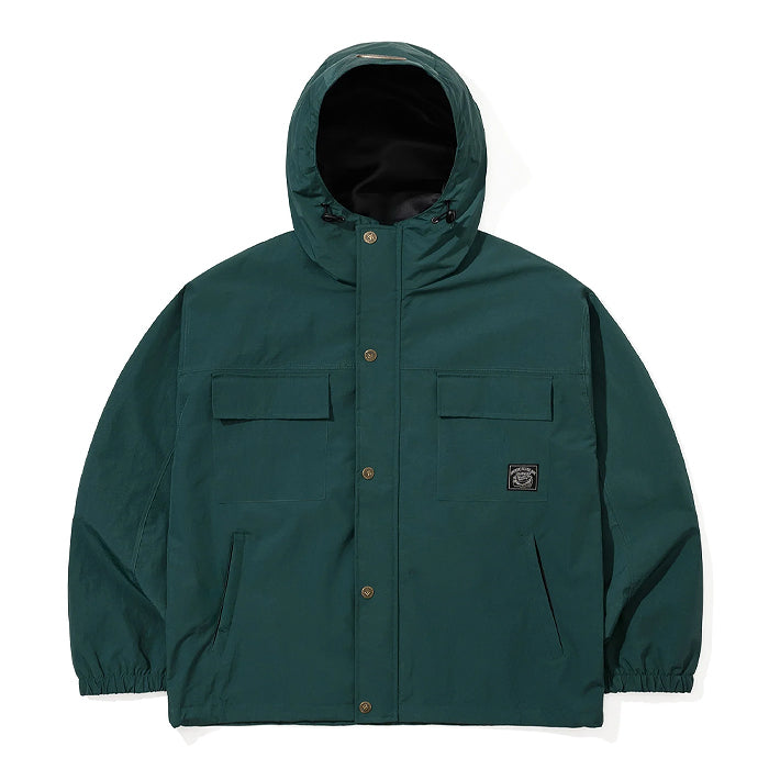 スノーボード ウェア ビーエスラビット BSRABBIT POCKET RIDGE HOODED JACKET GREEN 25-26 日本正規品