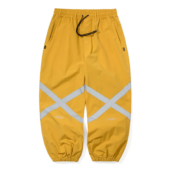 スノーボード ウェア ビーエスラビット BSRABBIT ORIGINAL POT-X REFLECTIVE WIDE JOGGER PANTS MUSTARD 25-26 日本正規品
