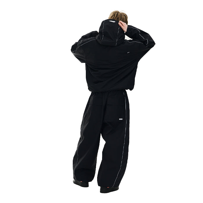 スノーボード ウェア ビーエスラビット BSRABBIT STREAM LINE HOODIE 3L HOODED JACKET BLACK 25-26 日本正規品