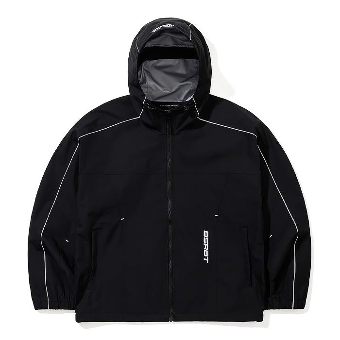 スノーボード ウェア ビーエスラビット BSRABBIT STREAM LINE HOODIE 3L HOODED JACKET BLACK 25-26 日本正規品