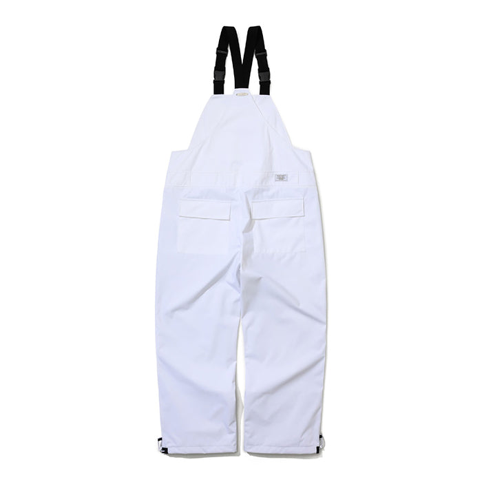 スノーボード ウェア ビーエスラビット BSRABBIT VARIETY PATCHWORK WIDE BIB PANTS WHITE 25-26 送料無料 日本正規品 予約商品 店頭受け取り可能