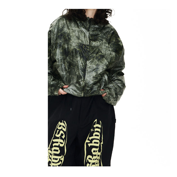 スノーボード ウェア ビーエスラビット BSRABBIT BSRWAVE BRUSHED DYE HOODED JACKET KHAKI 25-26 送料無料 日本正規品 予約商品 店頭受け取り可能