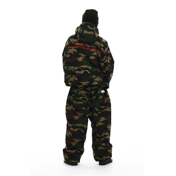 スノーボード ウェア ビーエスラビット BSRABBIT ALWAYS ON SUPER WIDE JOGGER PANTS WOODLAND CAMO 25-26 送料無料 日本正規品 予約商品 店頭受け取り可能