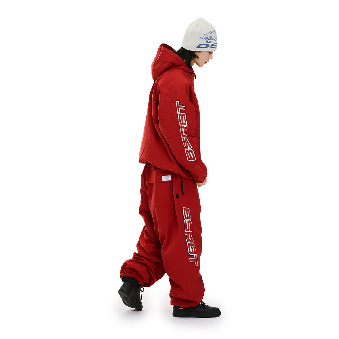 スノーボード ウェア ビーエスラビット BSRABBIT LIGHT ACTIVE HOODED JACKET RED 25-26 送料無料 日本正規品 予約商品 店頭受け取り可能