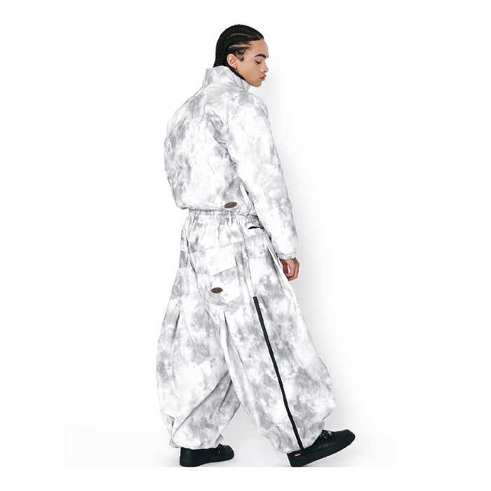 スノーボード ウェア ビーエスラビット BSRABBIT DSXBS SIDE ZIP 3L NEW SUPER WIDE VENTILATION JOGGER PANTS RIP STOP WHITE GRAY 25-26 送料無料 日本正規品 予約商品 店頭受け取り可能