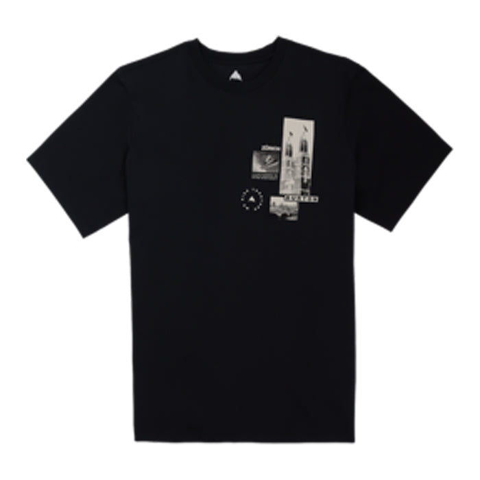 スノーボード ウェア バートン BURTON Heavyweight Logo Short Sleeve T-Shirt True Black 25-26 送料無料 日本正規品 予約商品 店頭受け取り可能