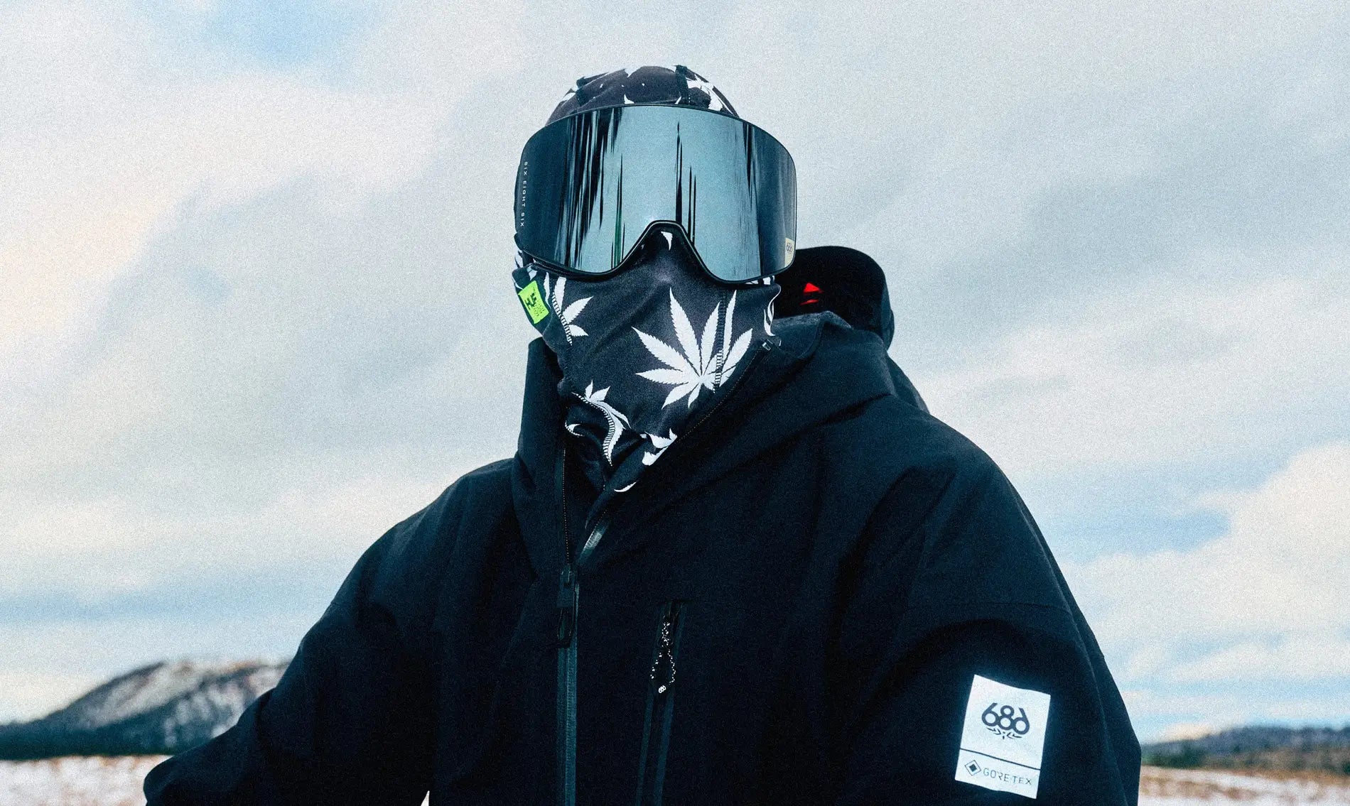 スノーボード アクセサリー シックスエイトシックス 686 ALPHA HINGED BALACLAVA HUF PLANTLIFE 25-26 送料無料 日本正規品