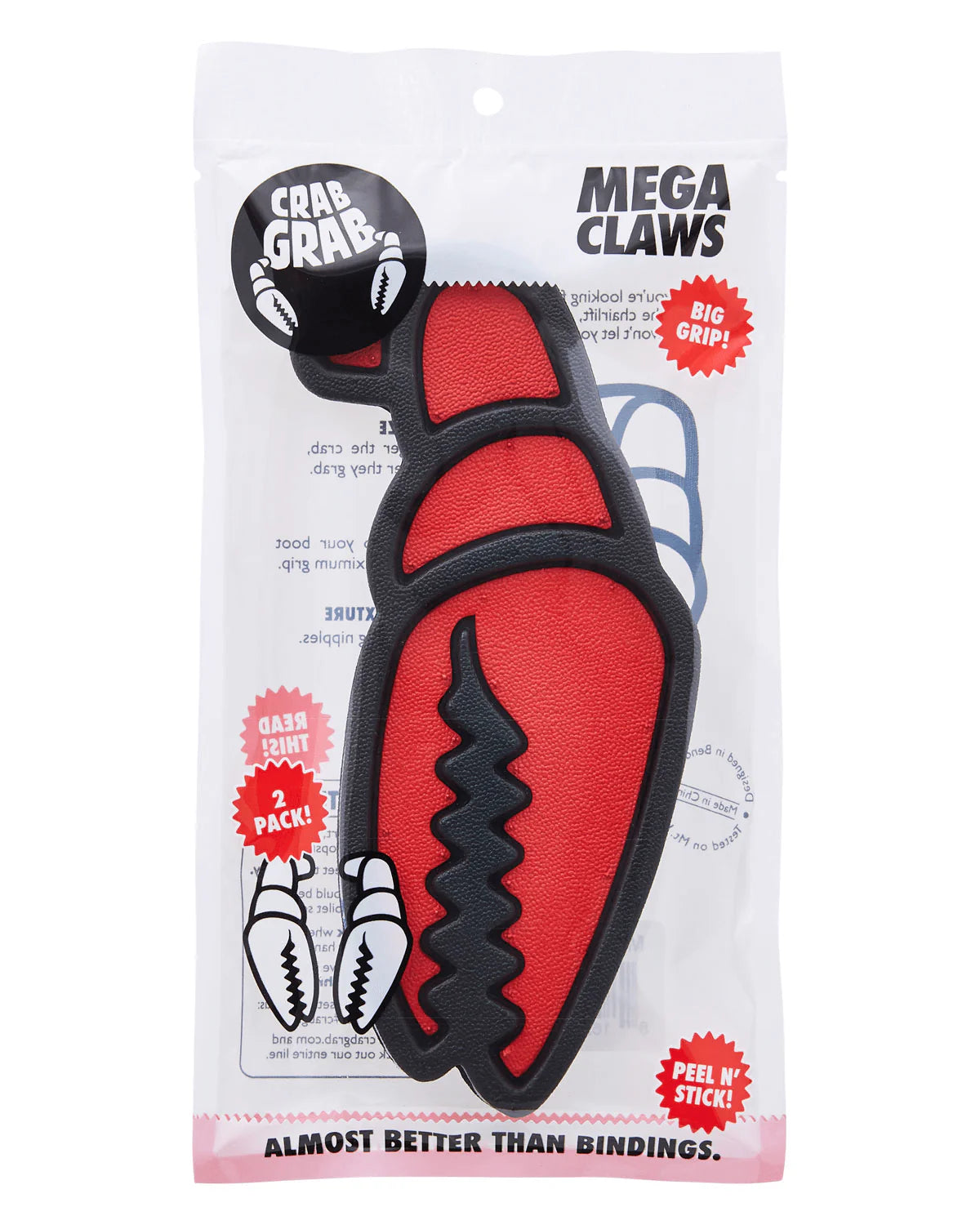 CRAB GRAB クラブグラブ MEGA CLAW 25-26 スノーボード アクセサリー BLACK RED