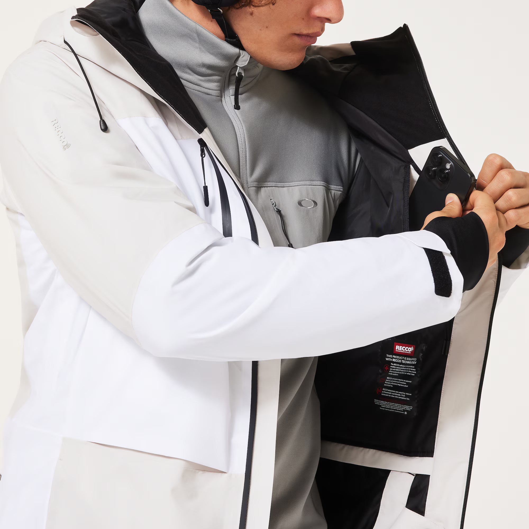 スノーボード ウェア オークリー OAKLEY CANOPY PRO INSULATED JACKET MIST/WHITE 送料無料 日本正規品 予約商品 店頭受け取り可能