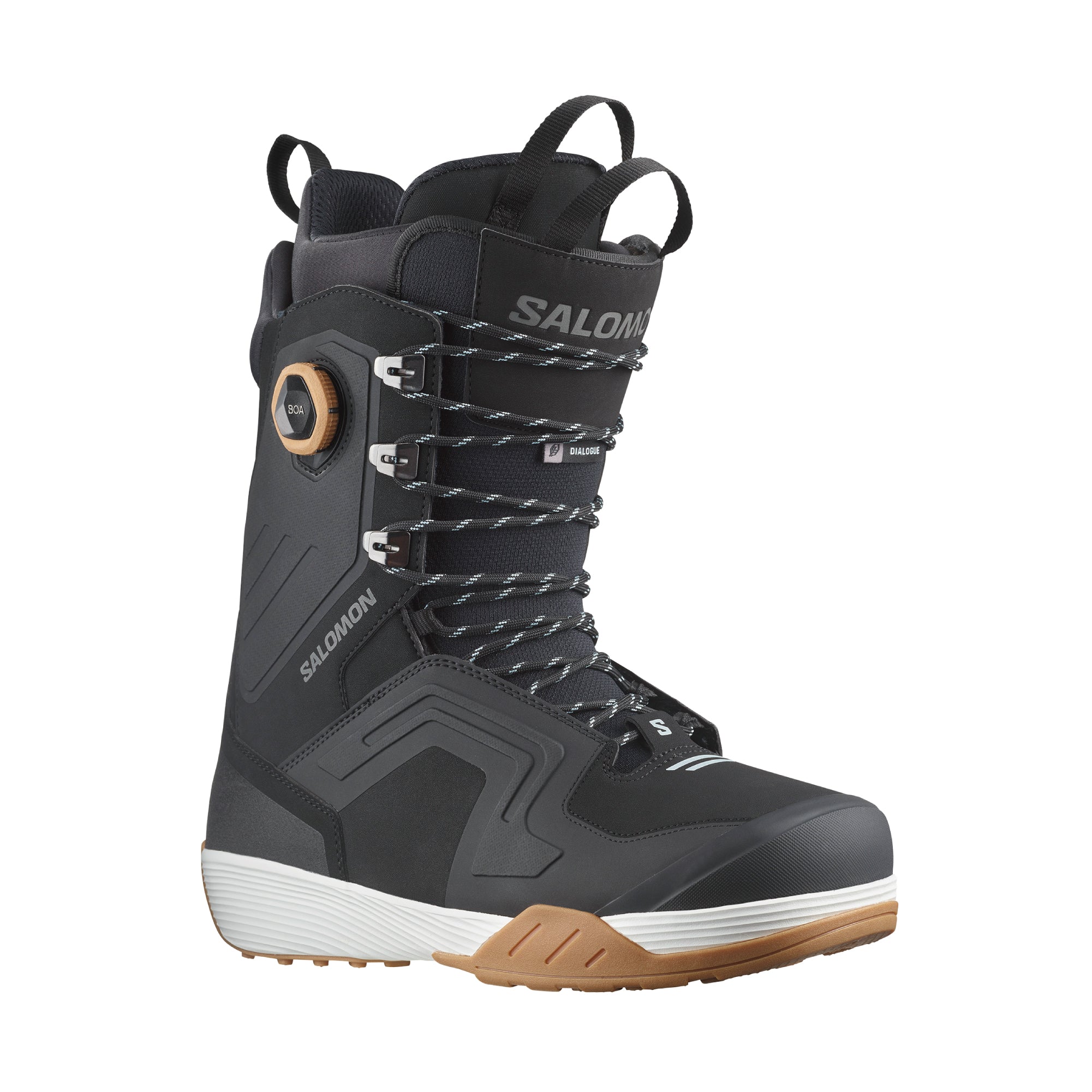 DIALOGUE LACE SJ SALOMON スノーボードブーツ 26㎝ 25-26 SALOMON DIALOGUE LACE SJ BOA BLACK / BLACK / WHITE