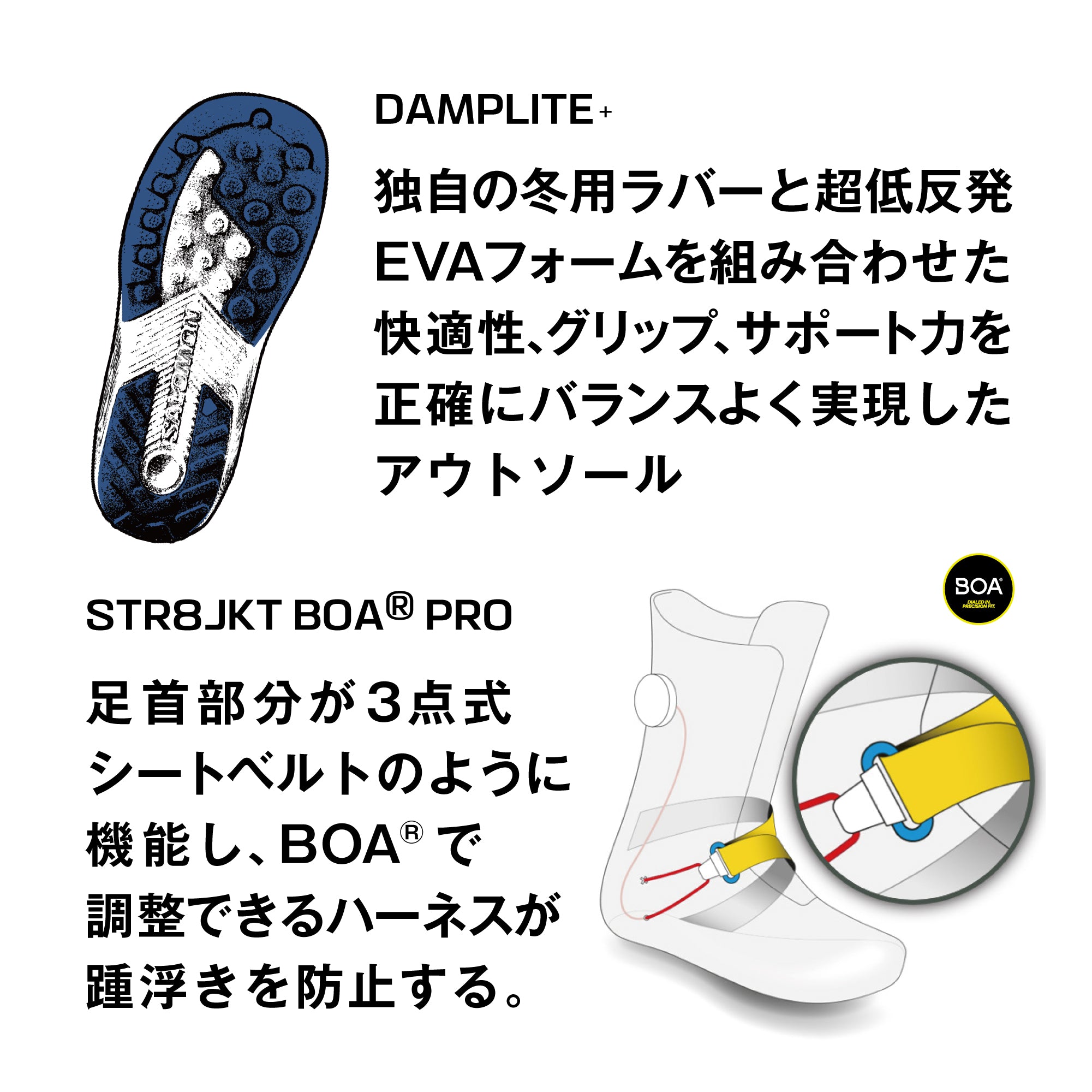 スノーボード ブーツ サロモン SALOMON DIALOGUE LACE SJ BOA BLACK / BLACK / WHITE 25-26 送料無料 日本正規品