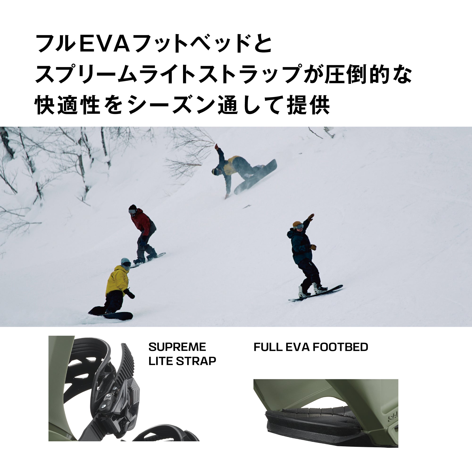 スノーボード ビンディング SALOMON RHYTHM LICHEN GREEN 25-26 日本正規品