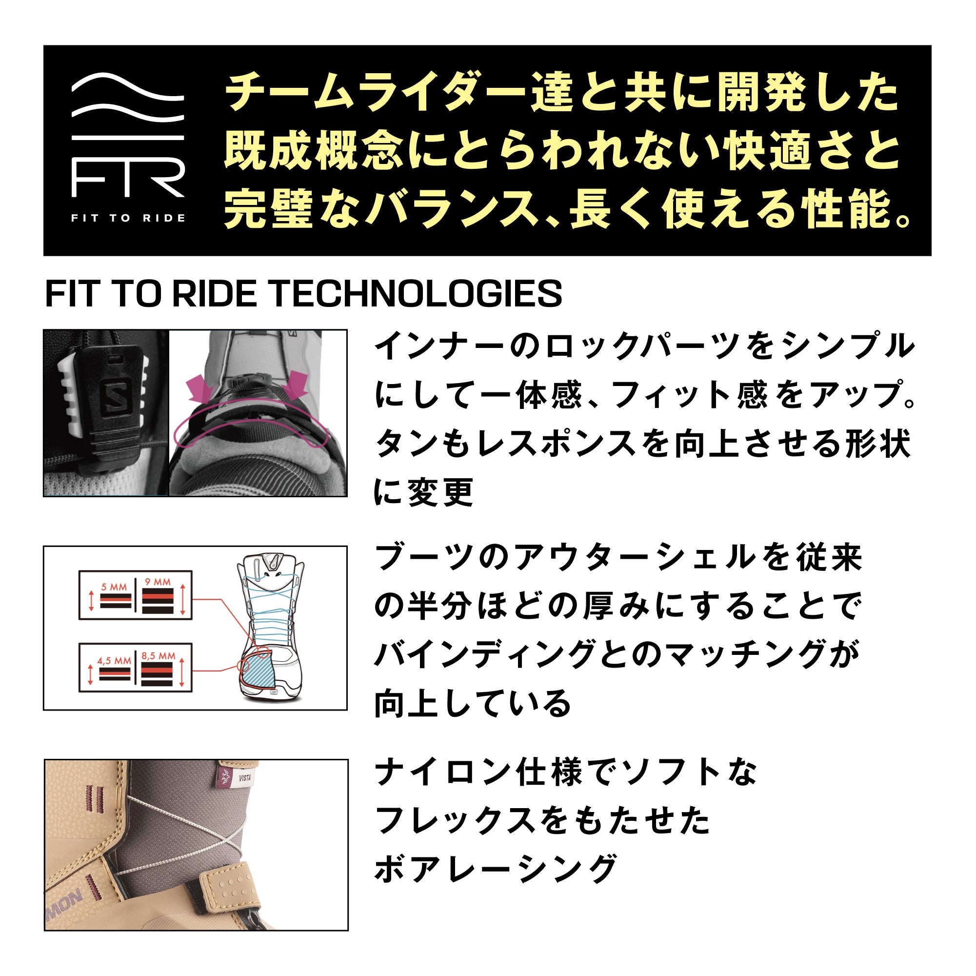 スノーボード ブーツ サロモン SALOMON VISTA DUAL BOA TAN / DEEP TAUPE / TAWNY PORT 25-26 送料無料 日本正規品