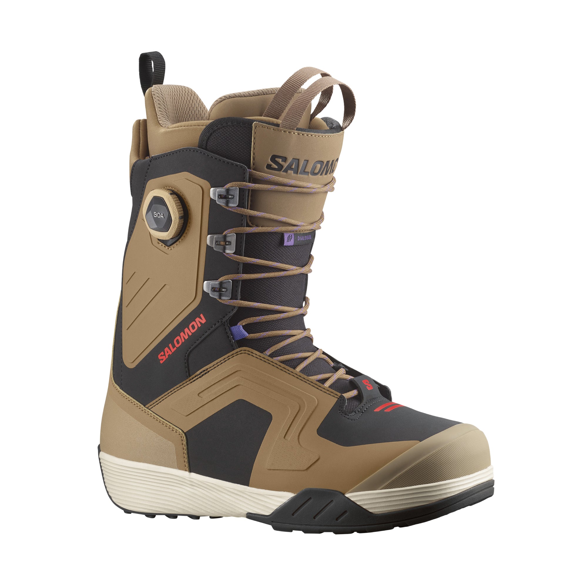 スノーボード ブーツ サロモン SALOMON DIALOGUE LACE SJ BOA OTTER / BLACK / FIERY RED 25-26 送料無料 日本正規品