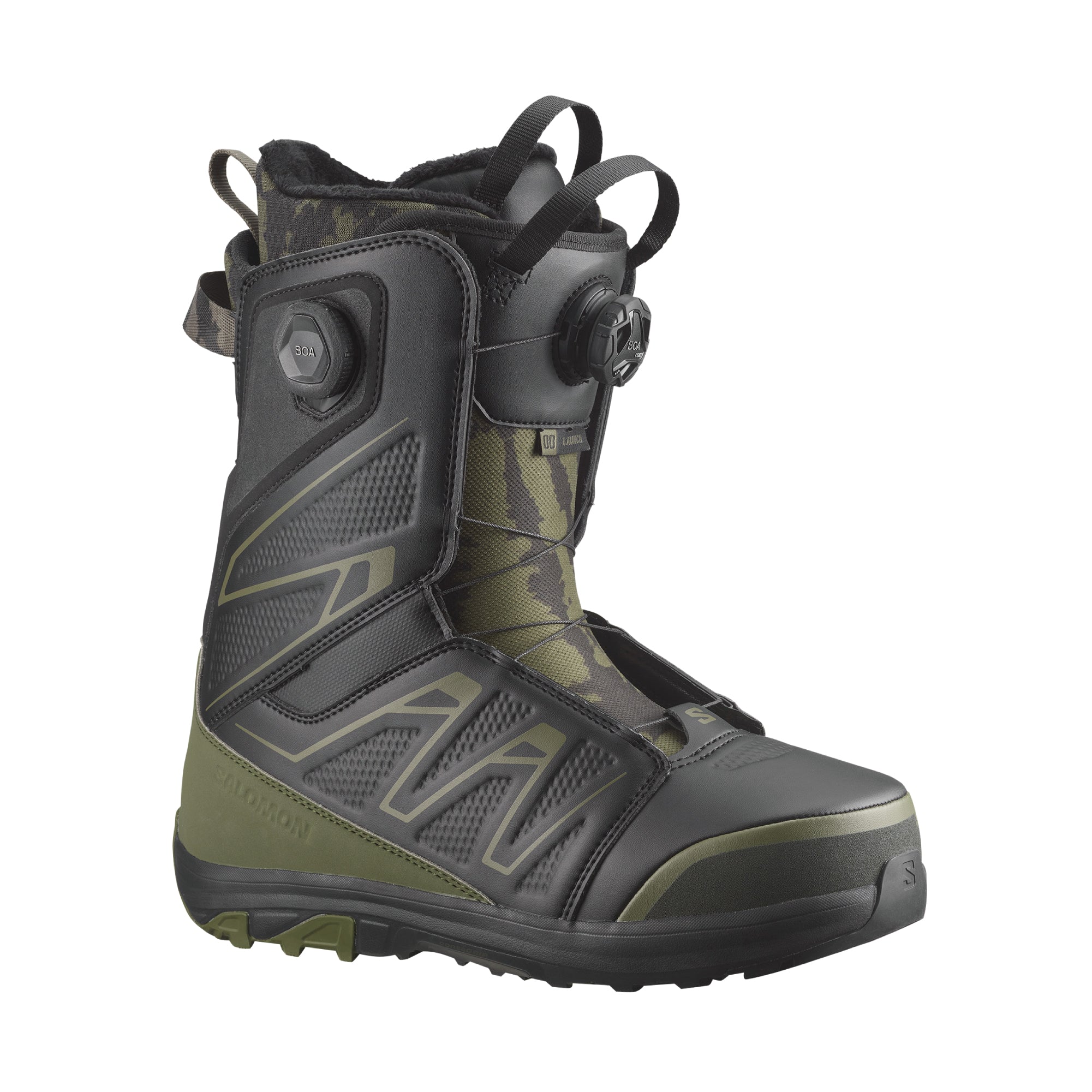 スノーボード ブーツ サロモン SALOMON LAUNCH BOA SJ BOA BLACK / OLIVE NIGHT / ROSIN 25-26 送料無料 日本正規品 予約商品 店頭受け取り可能