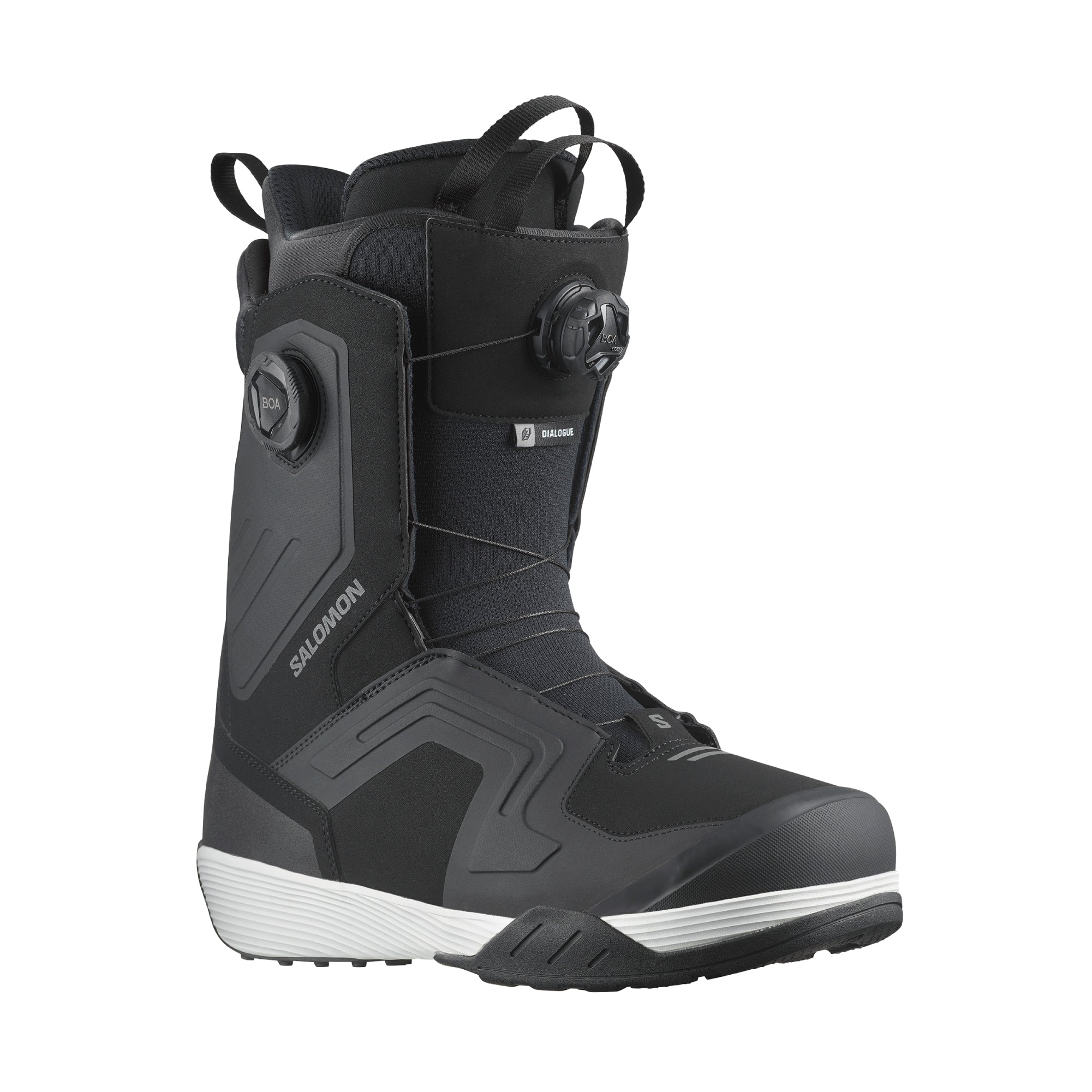 25-26 SALOMON DIALOGUE DUAL BOA WIDE BLACK / BLACK / WHITE スノーボード 日本正規品 早期予約