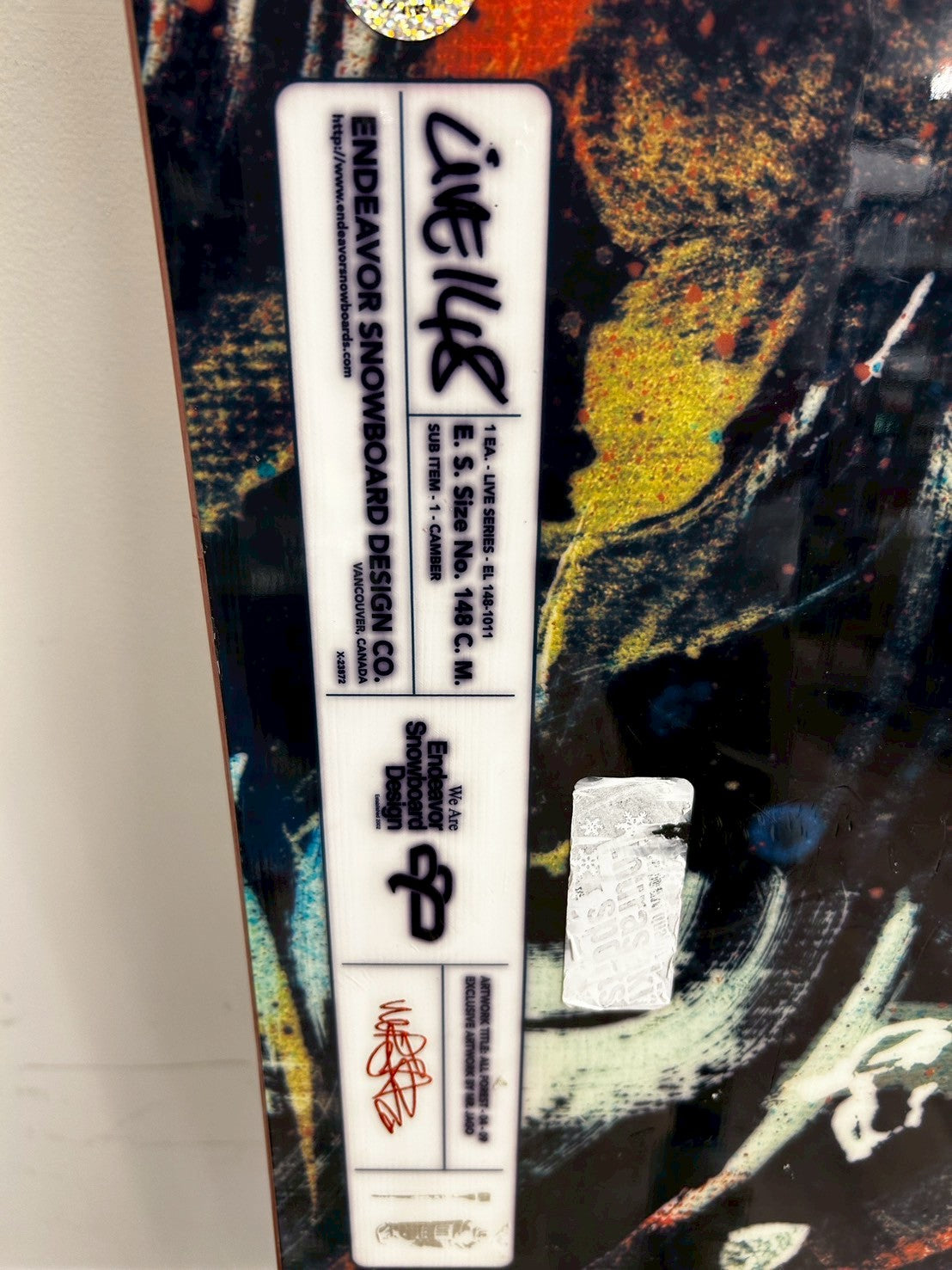 スノーボード 中古 ENDEVOR Live 148