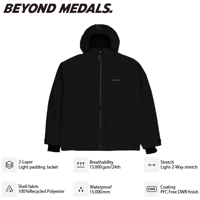 BEYOND MEDALS ウェア ビヨンド メダルズ Nostalgia Jacket 2L Black 23226314 26-27 スノーボードウェア 日本正規品