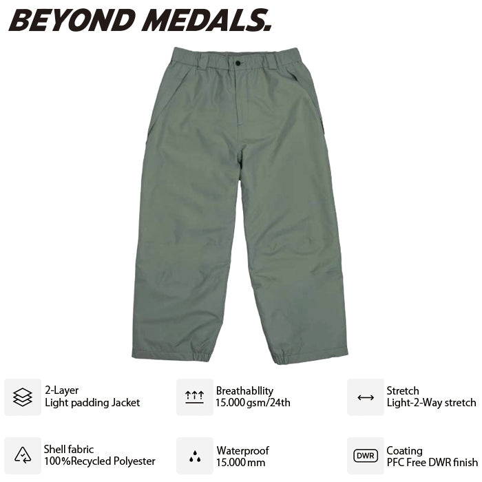 BEYOND MEDALS ウェア ビヨンド メダルズ Nostalgia Pants 2L Green 23226315 26-27 スノーボードウェア 日本正規品