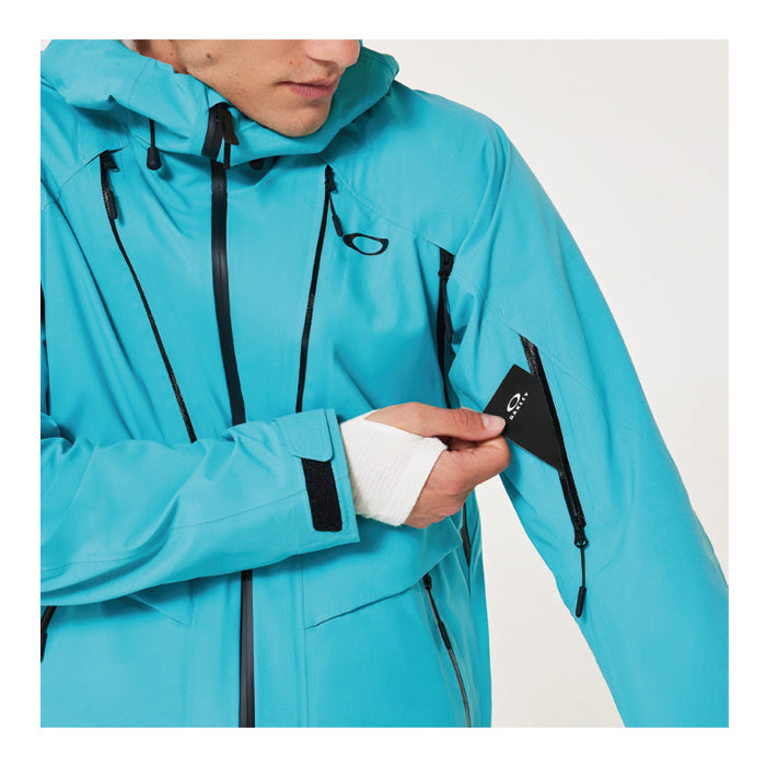 スノーボード ウェア オークリー OAKLEY BOWLS GORE-TEX SHELL JACKET SWIMMING POOL BLUE 送料無料 日本正規品