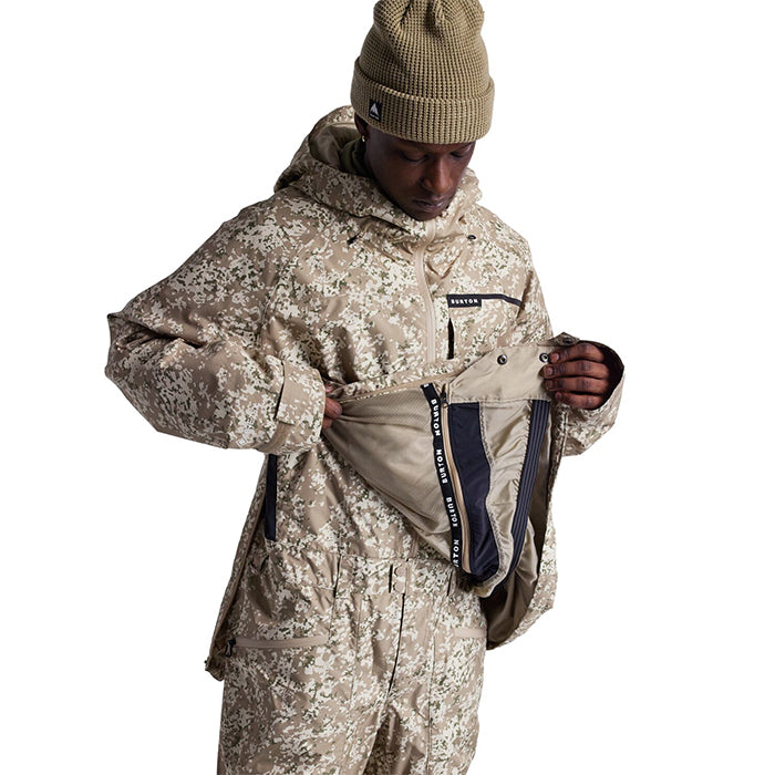 24-25 BURTON M PILLOWLINE GORE-TEX ANORAK SNOWFALL CAMO スノーボード