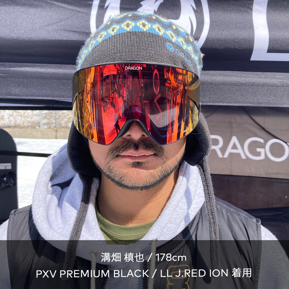 スノーボード ゴーグル ドラゴン DRAGON PXV PREMIUM BLACK / LL J.SILVER ION 25-26 送料無料 日本正規品 予約商品 店頭受け取り可能