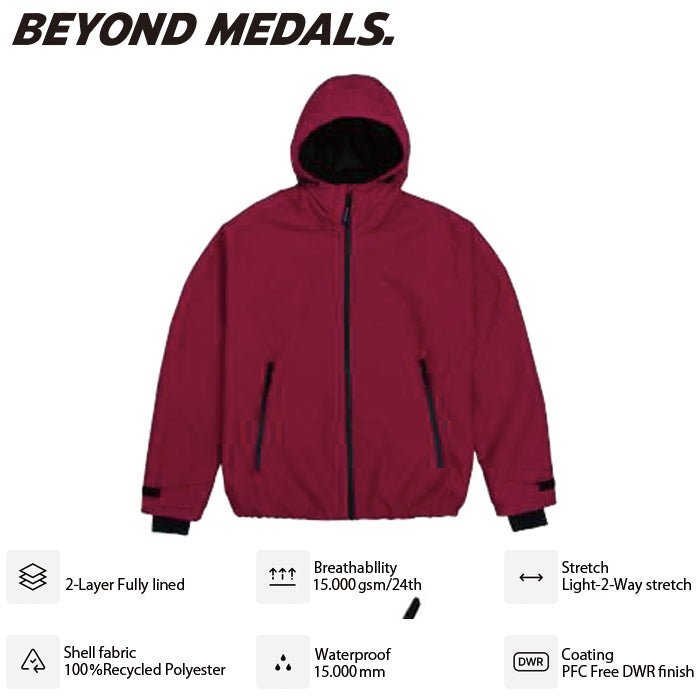BEYOND MEDALS ウェア ビヨンド メダルズ Park Jacket 2L Raspberry 23226317 26-27 スノーボードウェア 日本正規品