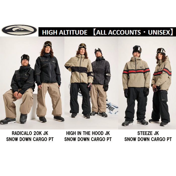 スノーボード ウェア クイックシルバー QUIKSILVER RADICALO 20K JK KVJ0 送料無料 日本正規品 予約商品 店頭受け取り可能