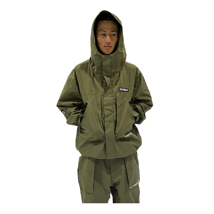 スノーボード ウェア リパブリック REPUBLIC OUTSIDE CITY PARKA Olive 送料無料 日本正規品 予約商品 店頭受け取り可能