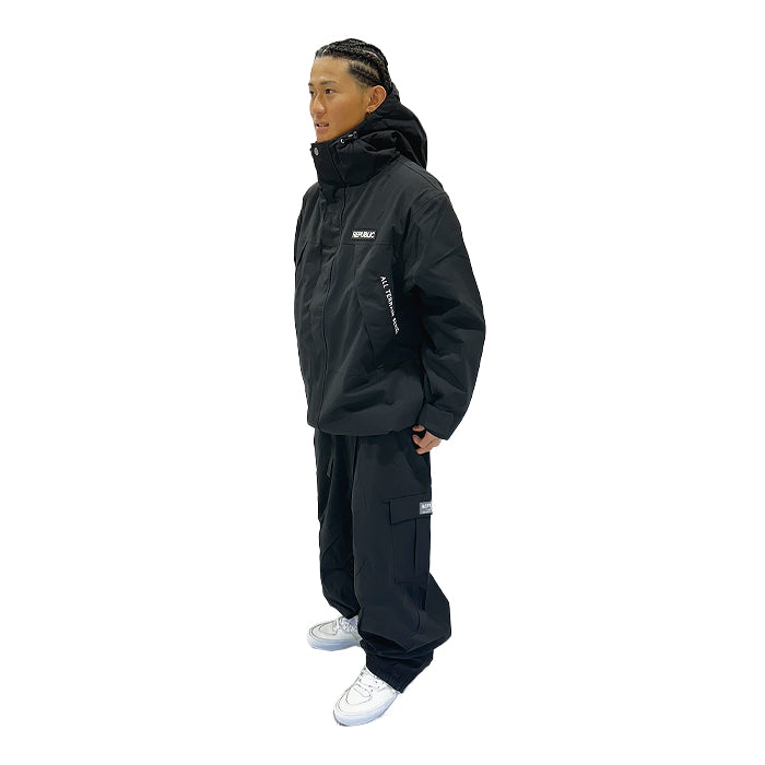 スノーボード ウェア リパブリック REPUBLIC 7TH CHAMBER CARGO PANTS Black 送料無料 日本正規品 予約商品 店頭受け取り可能