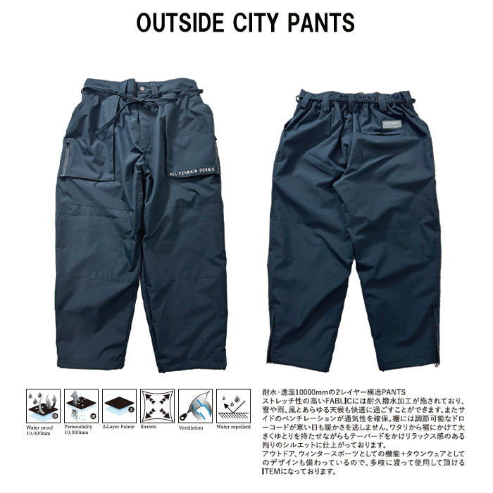 スノーボード ウェア リパブリック REPUBLIC OUTSIDE CITY PANTS Black 送料無料 日本正規品 予約商品 店頭受け取り可能