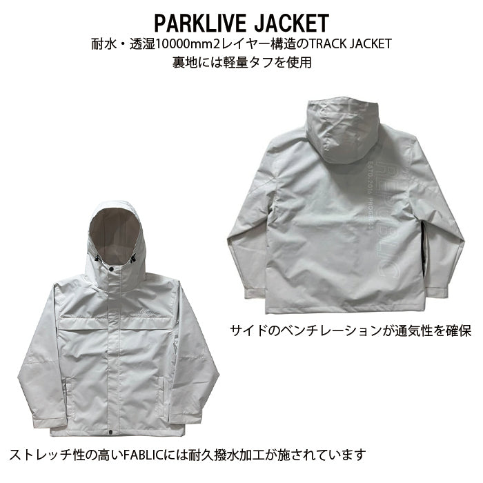 スノーボード ウェア リパブリック REPUBLIC PARKLIVE JACKET L.Gray 送料無料 日本正規品 予約商品 店頭受け取り可能