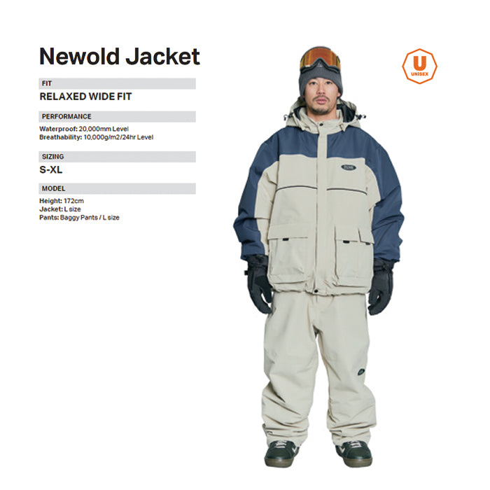 スノーボード ウェア ローム ROME NEWOLD Jacket CREAM 25-26 送料無料 日本正規品