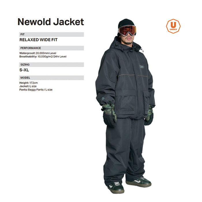スノーボード ウェア ローム ROME NEWOLD Jacket BLACK 25-26 送料無料 日本正規品 予約商品 店頭受け取り可能