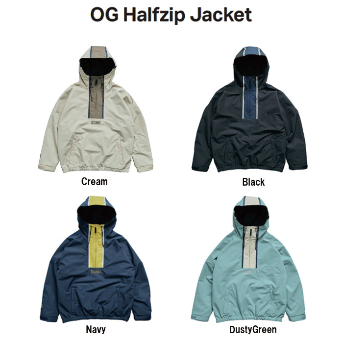 スノーボード ウェア ローム ROME OG HARFZIP Jacket BLACK 25-26 送料無料 日本正規品 予約商品 店頭受け取り可能