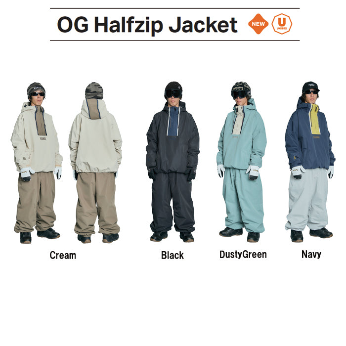 スノーボード ウェア ローム ROME OG HARFZIP Jacket CREAM 25-26 送料無料 日本正規品 予約商品 店頭受け取り可能