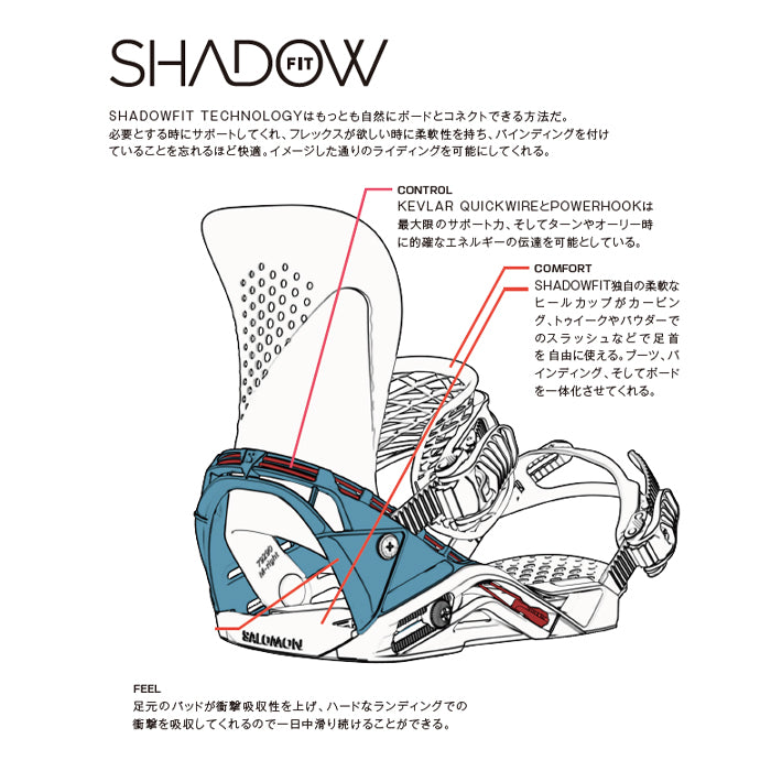 スノーボード ビンディング SALOMON HOLOGRAM WHITE 25-26 日本正規品