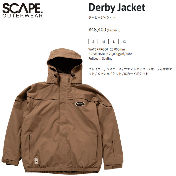 25-26 SCAPE DERBY JACKET MOCHA 25-26