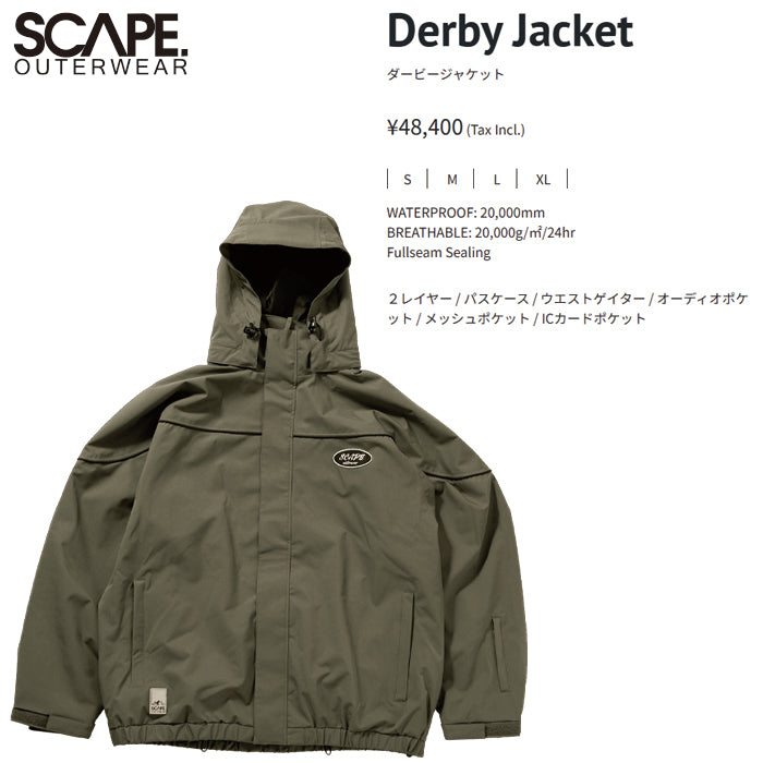 25-26 SCAPE DERBY JACKET DARK KHAKI 25-26