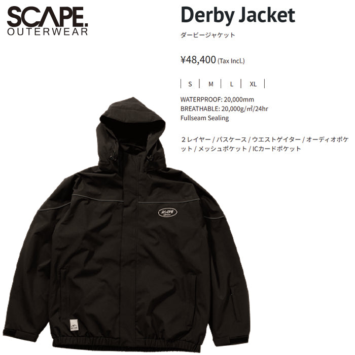 25-26 SCAPE DERBY JACKET BLACK 25-26
