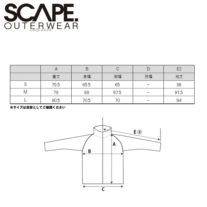 25-26 SCAPE DERBY JACKET LIGHT SAND 25-26 送料無料 予約商品 店頭受け取り可能