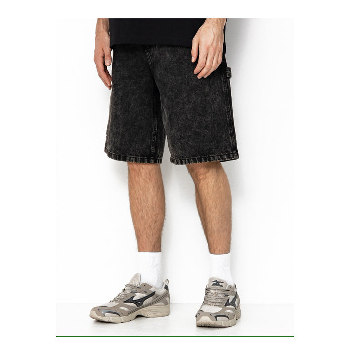 24-25 VANS DRILL LOOSE DENIM SHORT Stonewash Black