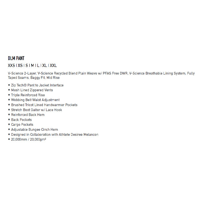 25-26 VOLCOM DLM PANT BLK-BLACK 25-26