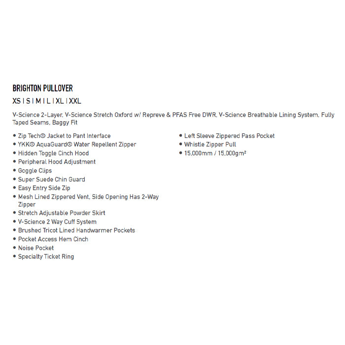 25-26 VOLCOM BRIGHTON PULLOVER STN-STONE 25-26