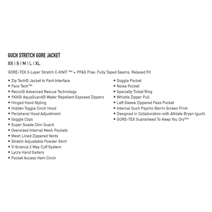 25-26 VOLCOM GUCH STRETCH GORE JACKET MVE-MAUVE 25-26