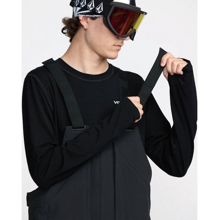 25-26 VOLCOM RAIN GORE-TEX BIB OVERALL BLK-BLACK 25-26