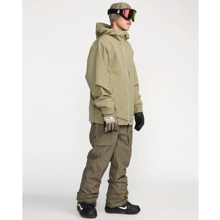 25-26 VOLCOM ROAN BIB OVERALL MIL-MILITARY 25-26