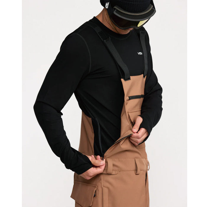 25-26 VOLCOM ROAN BIB OVERALL TBR-TERRA BROWN 25-26