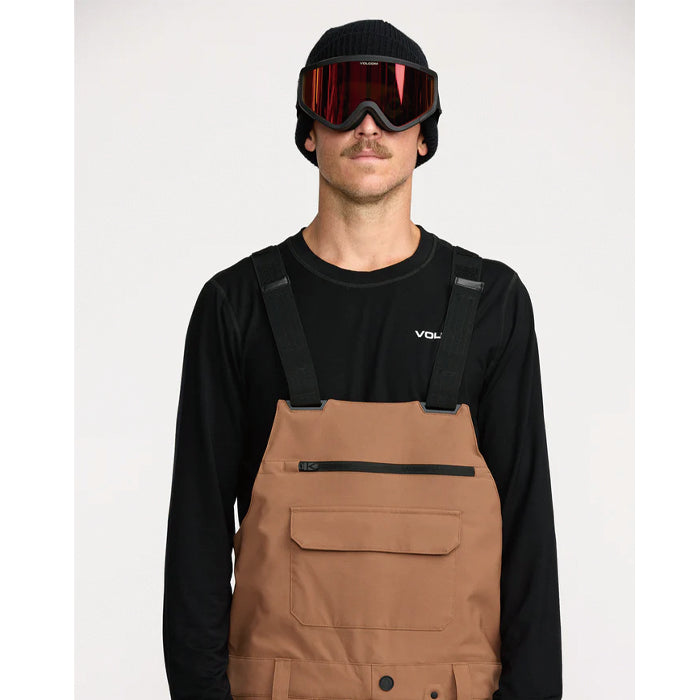 25-26 VOLCOM ROAN BIB OVERALL TBR-TERRA BROWN 25-26
